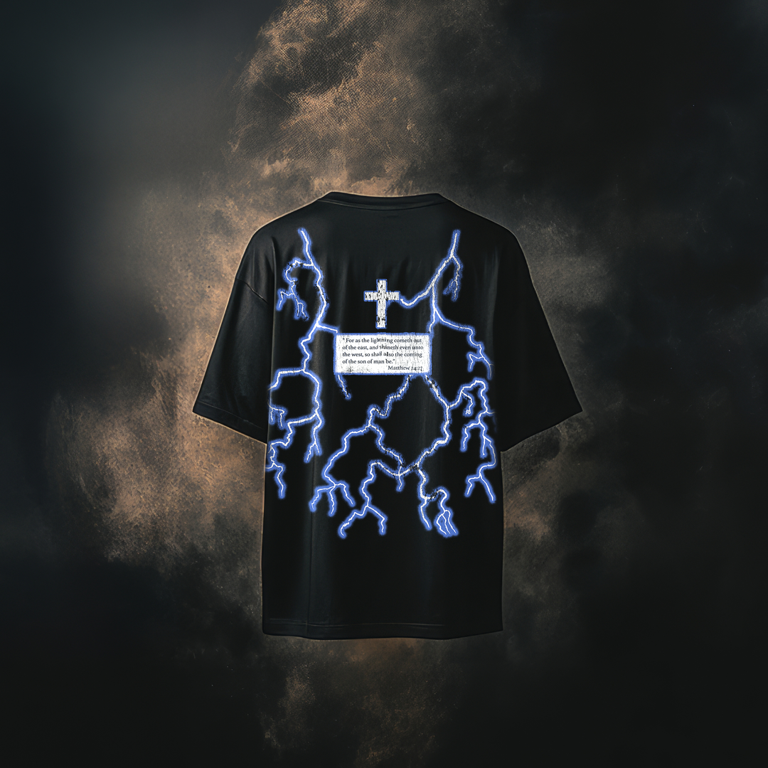 "Lightning Strikes " Jesus American Thunder  - Blue